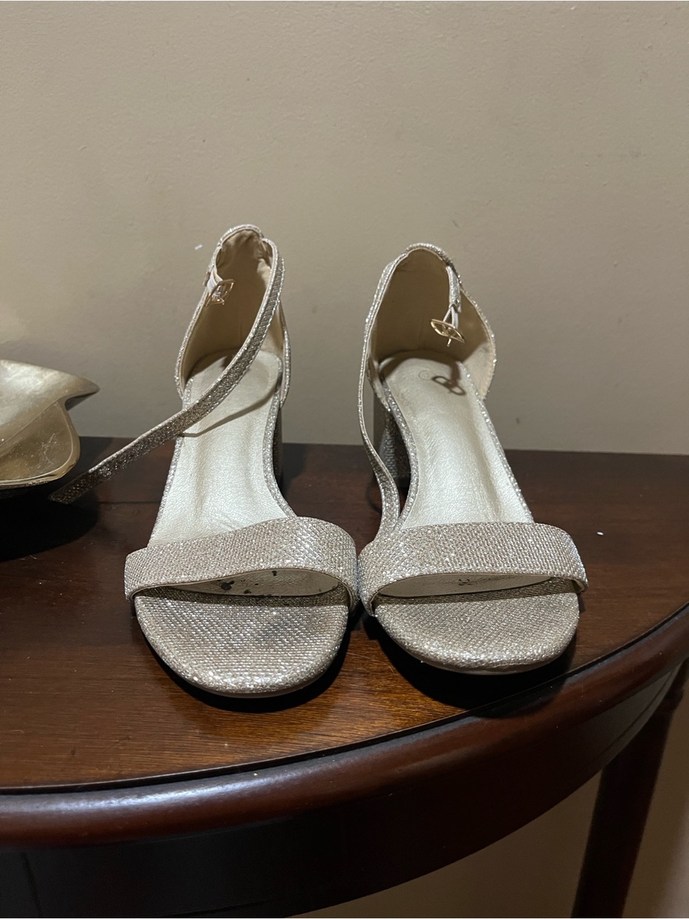 Gold/champagne heels